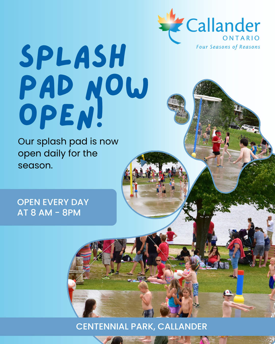 💦THE SPLASH PAD IS OPEN!💦
